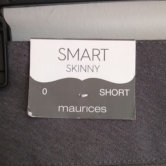 Maurices gray smart skinny pants short 0 - Picture 6 of 7
